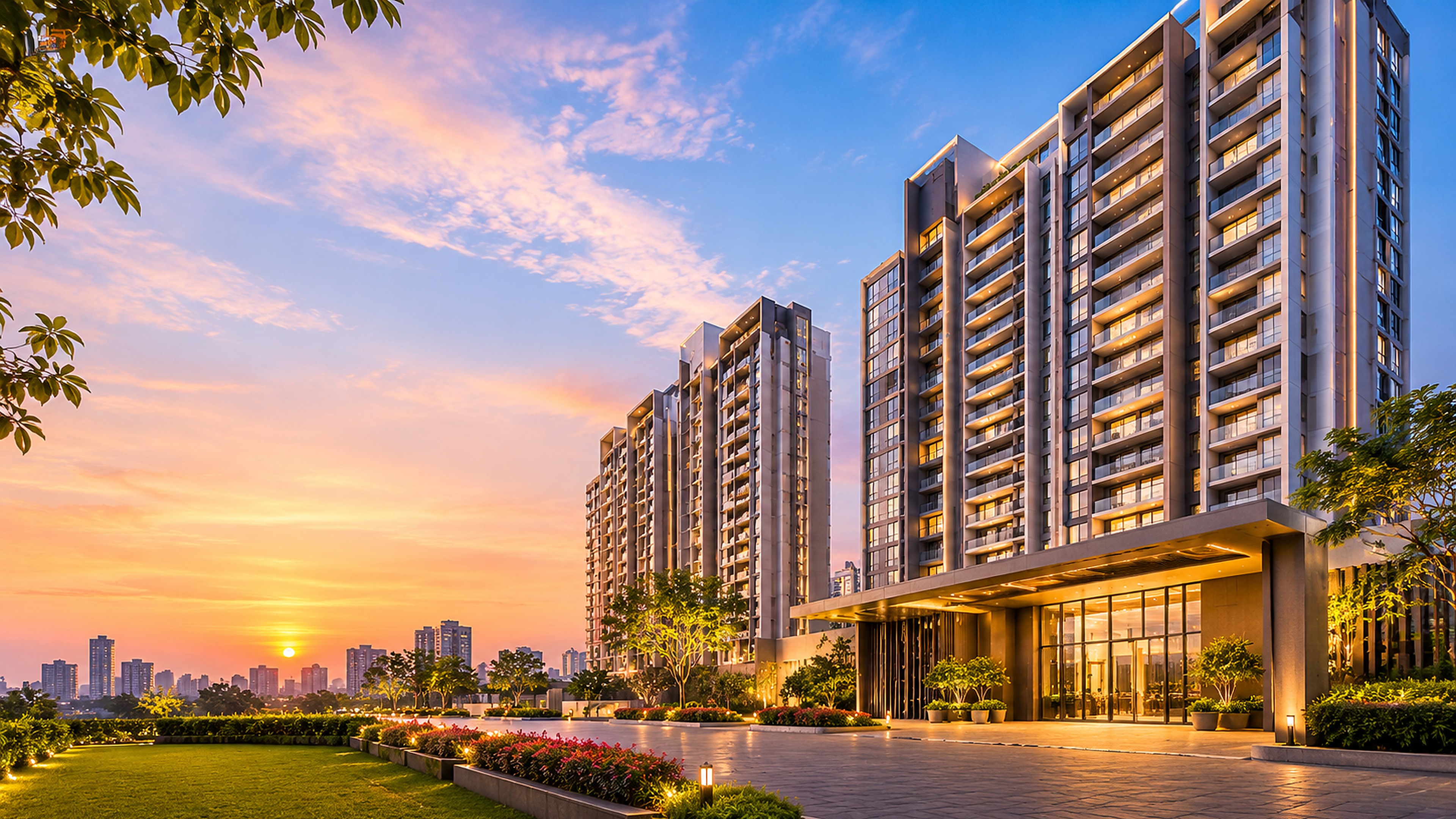 Modern residential development